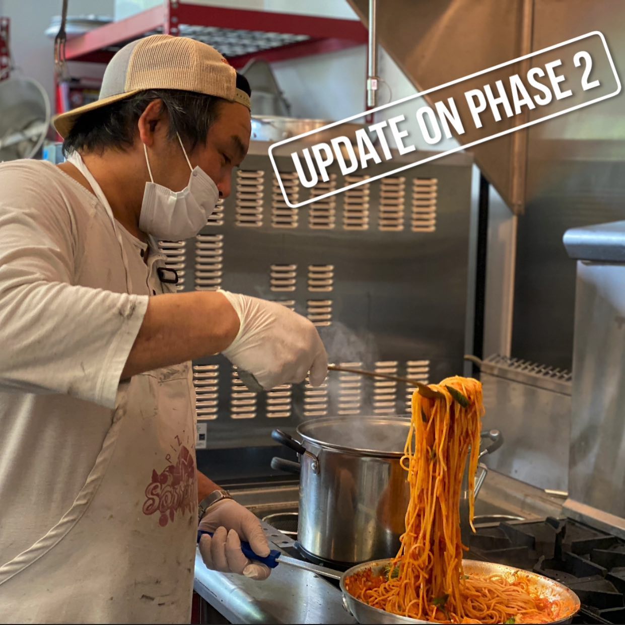 Daisuke making pasta